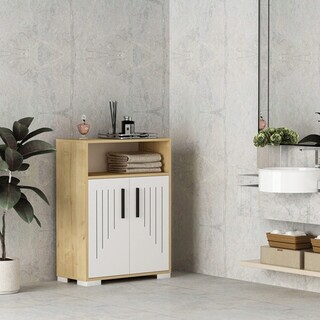 60x96.6x29.6 cm, Maro;Alb