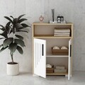 Dulap multifunctional, Olivia, Moon, 60x96.6x29.6 cm, PAL , Stejar Safir / Alb