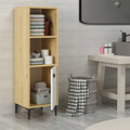 Dulap multifunctional, Olivia, Alone, 38.6x115x35 cm, PAL, Stejar Safir / Alb