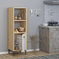 Dulap multifunctional, Olivia, Alone, 38.6x115x35 cm, PAL, Stejar Safir / Alb