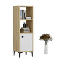 Dulap multifunctional, Olivia, Alone, 38.6x115x35 cm, PAL, Stejar Safir / Alb