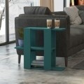 Masuta pentru living, Homitis, Slalom - Turquoise, 22x70x57 cm