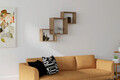 Raft de perete, Puqa Design, Silver, 98x72x19 cm, PAL, Maro