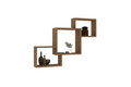 Raft de perete, Puqa Design, Silver, 98x72x19 cm, PAL, Maro