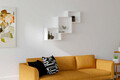 Raft de perete, Puqa Design, Silver, 98x72x19 cm, PAL, Alb
