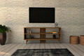 Comoda TV, Puqa Design, One, 120x50x29 cm, PAL, Maro