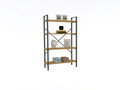 Corp biblioteca, Puqa Design, Mina, 60x100x24 cm, PAL, Safir / Negru