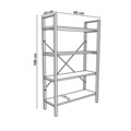 Corp biblioteca, Puqa Design, Mina, 60x100x24 cm, PAL, Safir / Negru