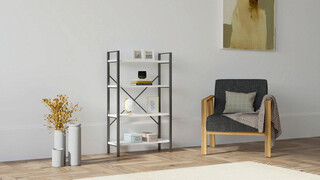 60x100x24 cm, Alb;Negru