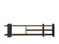 Comoda TV, Hanah Home, Zeyna, 156x40x29.6 cm, Nuc / Antracit