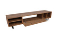 Comoda TV, Puqa Design, Safir, 160x35x40 cm, PAL, Maro