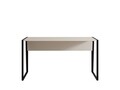 Birou, Hanah Home, Lara, 140x74x70 cm, Alb/Negru