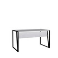 Birou, Puqa Design, Lara, 140x74x70 cm, PAL, Alb/Negru