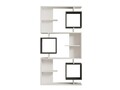 Corp biblioteca, Hanah Home, Icardi, 90x171.9x24.6 cm, Alb / Antracit