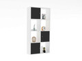 Corp biblioteca, Puqa Design, Ena, PAL, Alb / Antracit