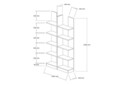 Corp biblioteca, Hanah Home, İkiz, 100x187x25.8 cm, Maro