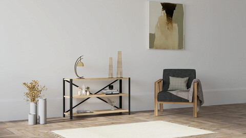 Corp biblioteca, Puqa Design, Derby, 103x60x29 cm, PAL, Maro