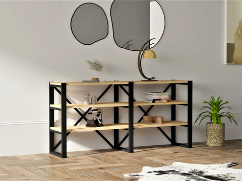 Corp biblioteca, Puqa Design, Datça, PAL, Safir / Negru