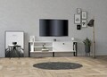 Comoda TV, Puqa Design, Asrın, 160x50.4x24.5 cm, PAL, Alb