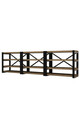 Consola, Puqa Design, Prof, 210x58 cm, PAL, Nuc / Negru