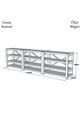 Consola, Puqa Design, Prof, 210x58 cm, PAL, Nuc / Negru