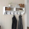 Cuier de perete, Rani, P2, 120x37 cm, PAL, Alb