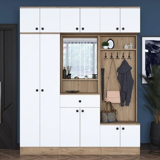 179.6x226.4x37.5 cm, Maro;Alb