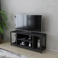 Comoda TV, Retricy, Rinaldo, 120x35x50 cm, PAL, Negru / Antracit