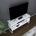 Comoda TV, Retricy, Merrion, 110x35x49 cm, PAL, Alb