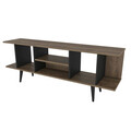 Comoda TV, Retricy, Akya, 160x35x38 cm, PAL, Nuc / Negru