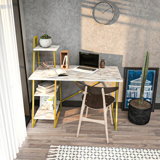 120x60x120 cm, Alb;Auriu