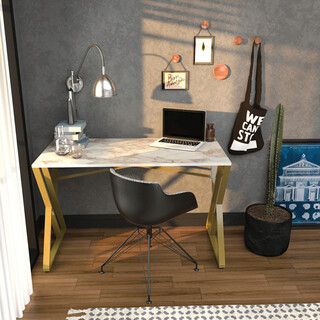 120x60x75 cm, Alb;Auriu