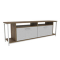 Comoda TV, Retricy, Omar, 160x35x50 cm, PAL, Alb/Maro