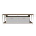 Comoda TV, Retricy, Omar, 160x35x50 cm, PAL, Alb/Maro