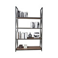 Corp biblioteca, Retricy, Xena, 94x33x150 cm, PAL, Nuc / Negru