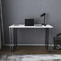 Birou, Retricy, Kane, 120x60x74 cm, PAL, Alb/Negru
