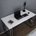 Birou, Retricy, Kane, 120x60x74 cm, PAL, Alb/Negru