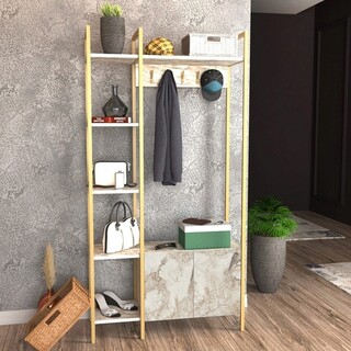 90x35x175 cm, Alb;Auriu