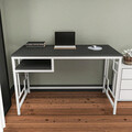 Birou, Retricy, Kennesaw, 120x60x74 cm, PAL, Alb / Antracit