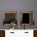 Set 2 oglinzi decorative, Hanah Home, Bale, Bronz
