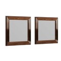 Set 2 oglinzi decorative, Hanah Home, Bale, Bronz