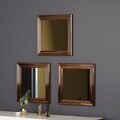 Set 3 oglinzi decorative, Hanah Home, Otto, Bronz