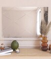 Oglinda decorativa, Hanah Home, Vocal, Alb