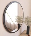 Oglinda decorativa, Siam, Gabel, 60x60x2 cm, MDF , Negru