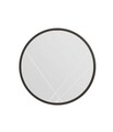 Oglinda decorativa, Siam, Gabel, 60x60x2 cm, MDF , Negru