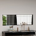 Oglinda decorativa, Siam, Nady, 40x120x2 cm, MDF , Alb