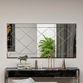 Oglinda decorativa, Siam, Pauli, 60x120x2 cm, MDF , Alb