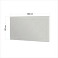 Oglinda decorativa, Siam, Pauli, 60x120x2 cm, MDF , Alb