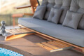 Balansoar de gradina 3 locuri, Swingo, Luna Deluxe 2600, Lemn, Antracit