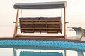 Balansoar de gradina 3 locuri, Swingo, Luna Deluxe 2600, Lemn, Antracit